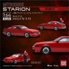 PRE-ORD3R Pop Race Limited Mitsubishi Starion with Driver Figure, red