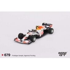 PRE-ORD3R Mini GT 2021 Red Bull RB16B #11 Sergio Perez 3rd place Turkish Grand Prix, white/red/yellow