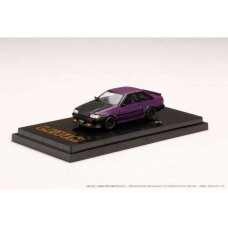 PRE-ORD3R Hobby Japan Toyota Corolla Levin GT APEX 2door AE86 with Carbon Bonnet, purple/black