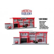 PRE-ORD3R American Diorama Priedų rinkinys Nismo Garage Diorama (Car Not Included !!)