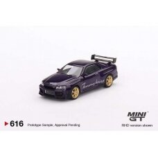Mini GT Nissan Skyline GT-R R34 Tommykaira R-z, midnight purple