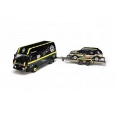 PRE-ORD3R OttO Miniatures Modeliukas 1/18 1978 Volkswagen LT35 With Golf Gti MK1 Gr.2 *Resin series*, black/green/yellow