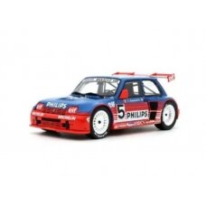 PRE-ORD3R OttO Miniatures Modeliukas 1/18 1987 Renault 5 Super Production White *Resin series*,  red/blue