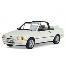 PRE-ORD3R OttO Miniatures Modeliukas Ford Escort MK4 Cabriolet XR3i *Resin series*, diamond white