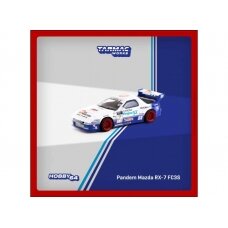 PRE-ORD3R Tarmac Works Pandem Mazda RX7 FC3S Drift, white/blue