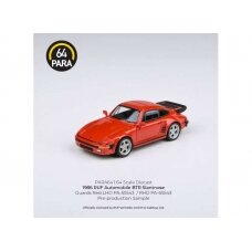 PRE-ORD3R Para64 1/64 1986 RUF BTR Slantnose, guards red left hand drive (cars in a deluxe Acrylic window box)