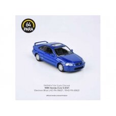 PRE-ORD3R Para64 1/64 1999 Honda Civic Si, blue left hand drive (cars in a deluxe Acrylic window box)