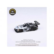PRE-ORD3R Para64 2022 Mercedes AMG GT3 Evo 24H Spa Madpanda Motorsport #90, black/white (cars in a deluxe Acrylic window box)