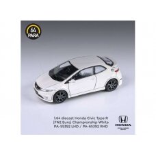 PRE-ORD3R Para64 Honda Civic FN2 Type R *Right Hand Drive*, championship white (cars in a deluxe Acrylic window box)