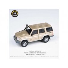 PRE-ORD3R Para64 Toyota Land Cruiser 76 *Right Hand Drive*, vintage gold (cars in a deluxe Acrylic window box)