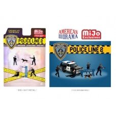 PRE-ORD3R American Diorama Police Line Mijo Figure set #2, various (Car Not Included !!)