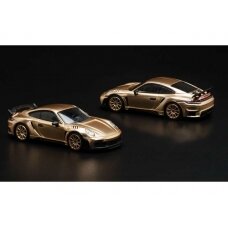 PRE-ORD3R Pop Race Modeliukas 1/64 Porsche 992 Stinger GTR, gold