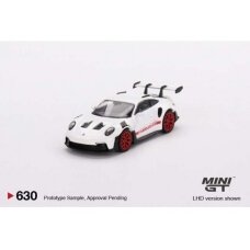 PRE-ORD3R Mini GT Porsche 911 (992) GT3 RS with Pyro Red Accent Package, white