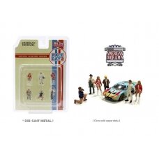 PRE-ORD3R American Diorama Figūrėlės Race Day #2 Figure set (Car Not Included !!)