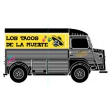 PRE-ORD3R Solido Modeliukas 1/18 1969 Citroën Type HY *Los Tacos de la Muerte*, grey/black