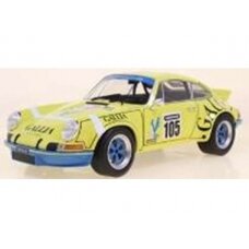 PRE-ORD3R Solido Modeliukas 1/18 1973 Porsche 911 RSR #105 Lafosse/Angoulet T. de F. Autom., yellow/white