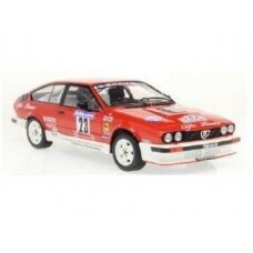 PRE-ORD3R Solido Modeliukas 1/18 1985 Alfa Romeo GTV6 #23 Y.Loubet/J.B.Vieu Tour De Corse, red/white