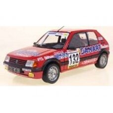 PRE-ORD3R Solido Modeliukas 1/18 1986 Peugeot 205 GTI #135 Delecour/Pauwels Rally Monte Carlo, red