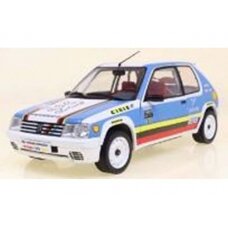 PRE-ORD3R Solido Modeliukas 1/18 1990 Peugeot 205 1.9 Rally Schwab collection, white