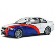 PRE-ORD3R Solido Modeliukas 1/18 2000 BMW M3 (E46), white/blue/red