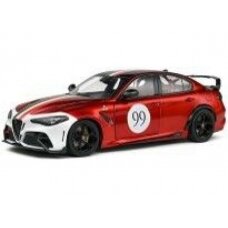 PRE-ORD3R Solido Modeliukas 1/18 2022 Alfa Romeo Giulia GTA-M #99 *Tricolore Mugello 1969*, red/white