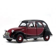 PRE-ORD3R Solido Modeliukas 1/18 Citroen 2CV Charleston, black/burgundy