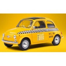 PRE-ORD3R Solido Modeliukas 1/18 Fiat 500 *Taxi New York City*, yellow