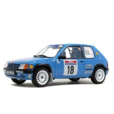 PRE-ORD3R Solido Modeliukas 1/18 Peugeot 205 #18 Vericel/Chollier Rally Tour De Corse, blue