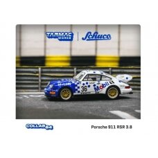 PRE-ORD3R Tarmac 1/64 1993 Porsche 911 RSR 3.8 #36 Winner 24h of SPA, blue/white