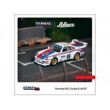 PRE-ORD3R Tarmac Modeliukas 1/64 1993 Porsche 911 Turbo S LM GT #59 12H Sebring, white/blue/red