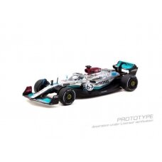 PRE-ORD3R Tarmac Modeliukas 1/64 2022 Mercedes Benz AMG F1 W13 E Performance #63 George Russell Belgian Grand Prix, black/silver