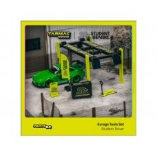 PRE-ORD3R Tarmac Modeliukas 1/64 Garage Tools Set *Student Driver*, green-yellow