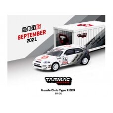 Tarmac Modeliukas 1/64 Honda Civic Type R EK9 *BRIDE*, white/black