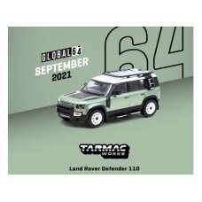 Tarmac Modeliukas 1/64 Land Rover Defender 110, green metallic