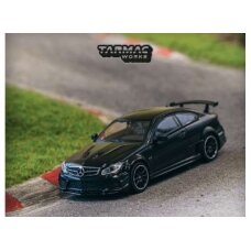 PRE-ORD3R Tarmac Modeliukas 1/64 Mercedes-Benz C 63 AMG Coupe Black Serie, matte black