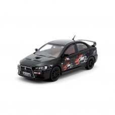 PRE-ORD3R Tarmac Modeliukas 1/64 Mitsubishi Evo X Ralliart Edition, black