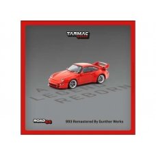 PRE-ORD3R Tarmac Modeliukas 1/64 Porsche 993 Remastered by Gunther Werks, red