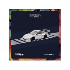 PRE-ORD3R Tarmac Modeliukas 1/64 Porsche Old & New 997, grey metallic