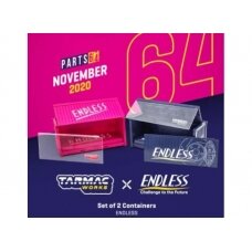 PRE-ORD3R Tarmac Modeliukas 1/64 Set of 2 Containers *Endless*, pink/blue