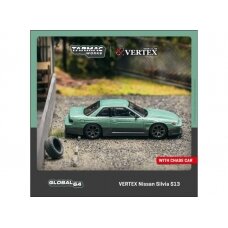 PRE-ORD3R Tarmac Works Vertex Nissan Silvia S13, green/grey