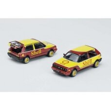 PRE-ORD3R Pop Race Limited Modeliukas Volkswagen Golf GTi MKII *Shell*, yellow/red