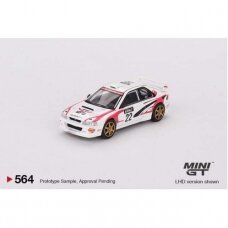 Mini GT 1999 Subaru Impreza WRC98 #22 Rally Tour de Corse, white/red