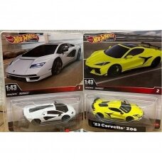 Hot Wheels Premium 2023 Corvette Z06   +   2022 Lamborghini Countach