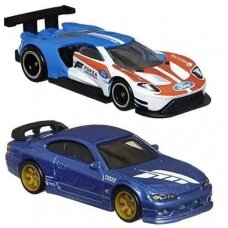 PRE-ORDER Hot Wheels Forza Premium Modeliukas 2016 Ford GT Race; Nissan Silvia S15 (unpacked)