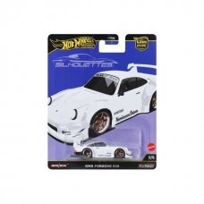 PRE-ORDER Hot Wheels Premium Car Culture Silhouettes Modeliukas RWB Porsche 930, white 5/5