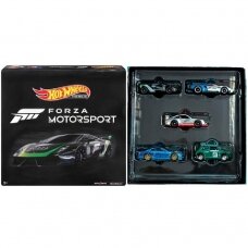 PRE-ORDER Hot Wheels Premium Forza Premium 5-pack Modeliukų rinkinys (Lamborghini Gallardo LP570,Ford GT Race,Porsche 911 GT3 RS,Nissan Silvia S15,Morris Mini)