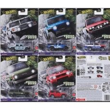 PRE-ORDER Hot Wheels Premium Terra Track Modeliukų rinkinys Datsun Off Road,Toyota Cruiser FJ60,Mitsubishi Pajero,Hummer H1,Jeep Gladiator