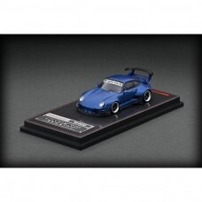 Ignition Models Modeliukas 1/64 Porsche RWB 993, matt blue metallic (yra Sandėlyje)