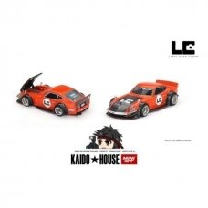 PRE-ORDER Mini GT Kaido House Nissan Fairlady Z *Kaido GT Larry Chen V1 Orange Bang*, orange/black