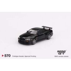 Mini GT Nissan Skyline GT-R R34 V-Spec, black pearl